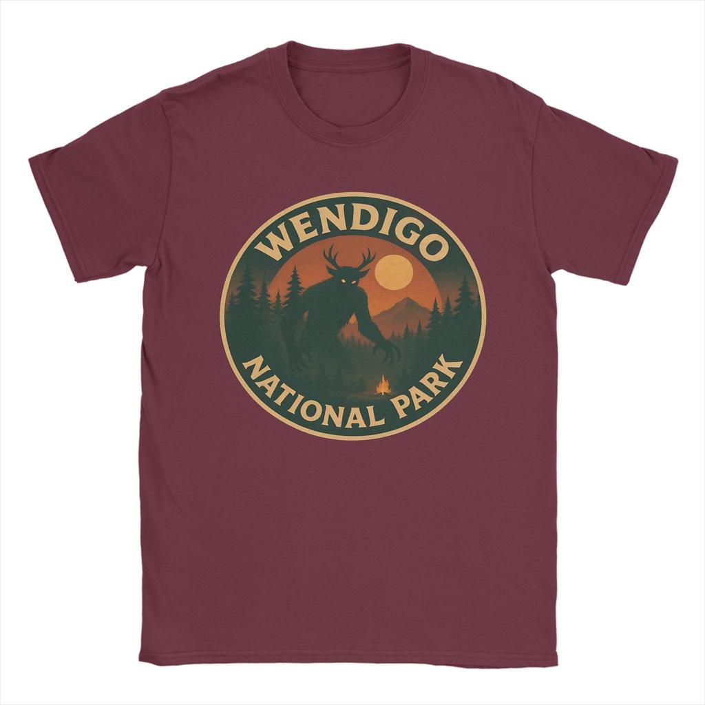 Neuheit Wendigo Nationalpark T-Shirt Unisex Baumwolle Kurzarm Rundhals Sommer Oberteile