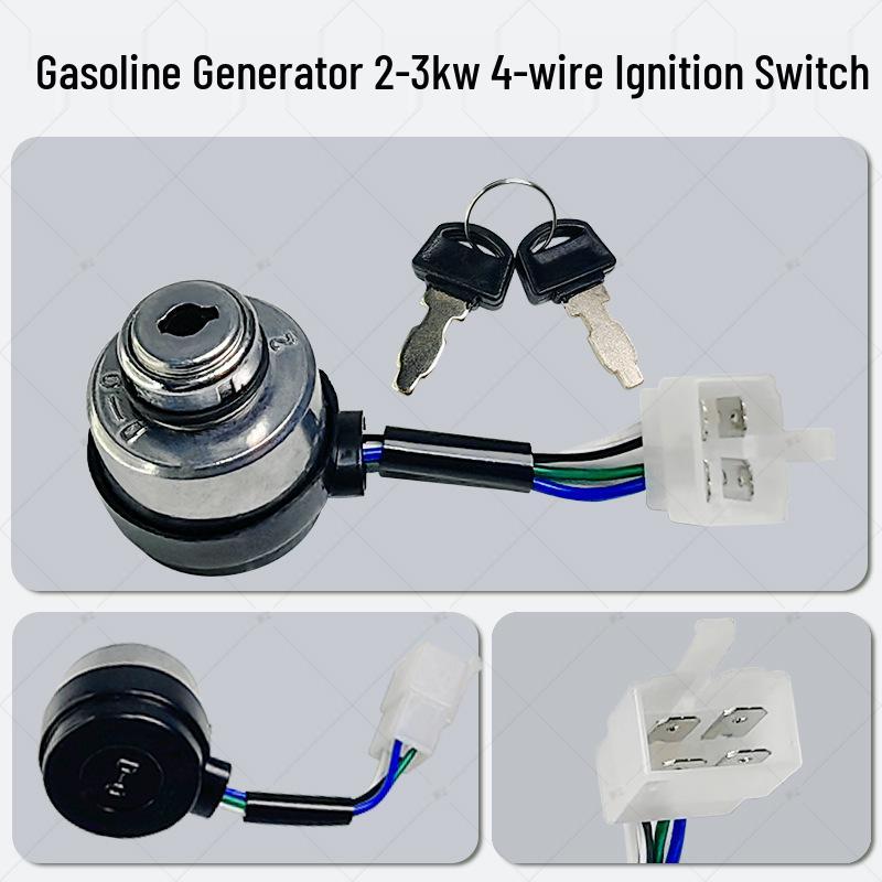 Gasoline Generator Accessories: 168F Air-Cooled Diesel Ignition & 2-8KW Electric Start Key Set