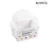 10Pcs Sandwich Burger Wrapping Packaging Box Toast Bread Oilproof Holder With Lid Take Out Box Pastry Tray Bakery Party Gift