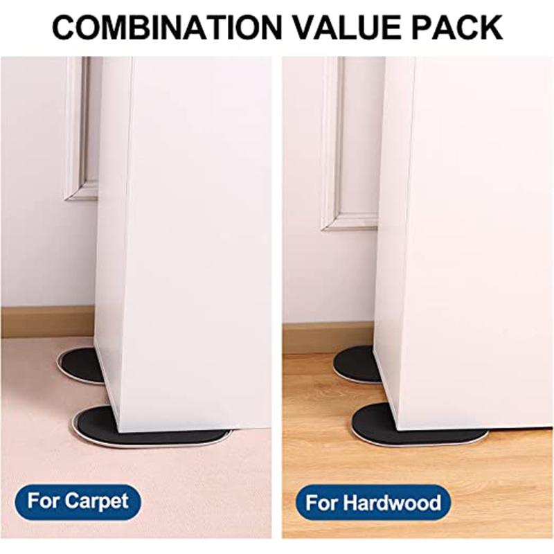 8PCS Heavy Duty Mobil Movers Reutilizabile Mobilă Mare Glisante Pat Canapea Masă Birou Mutarea Covorașe pentru Covor și Pardoseală din Lemn