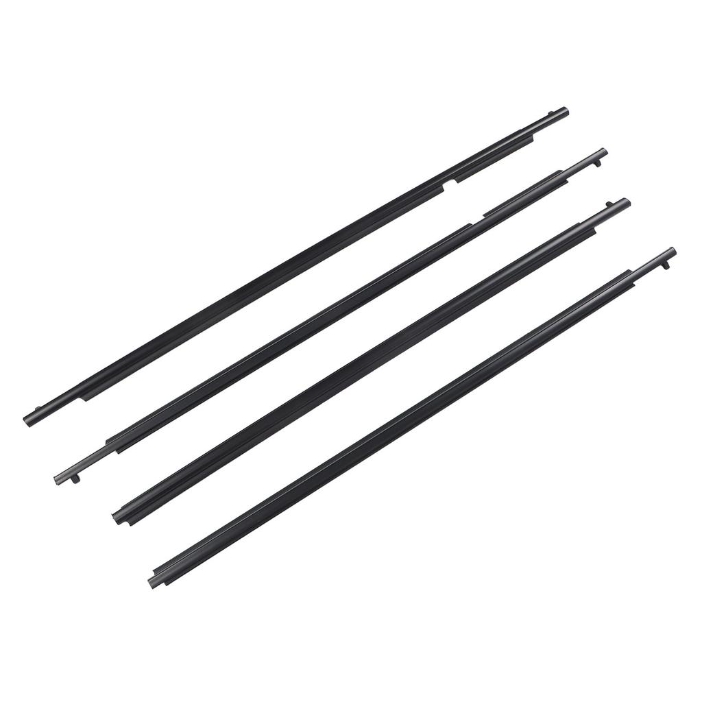 4 Pcs Door Belt Molding Weatherstrip 75710?12820 Rubber Window Seal Belt Set Replacement for Scion