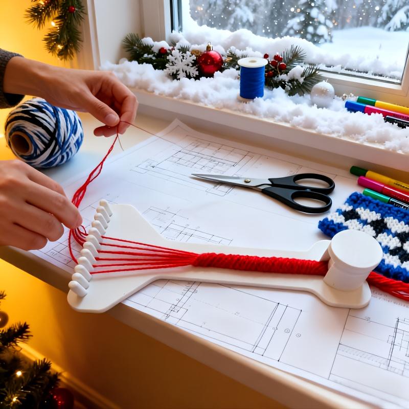 Portable DIY Braiding Loom Plastic Weaving Tool with Stable Frame for Bracelet and Chain Creation Suitable for Beginners Experts