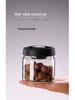 Vacuum-Sealed High Borosilicate Glass Jar for Coffee, Grains & Freshness Preservation