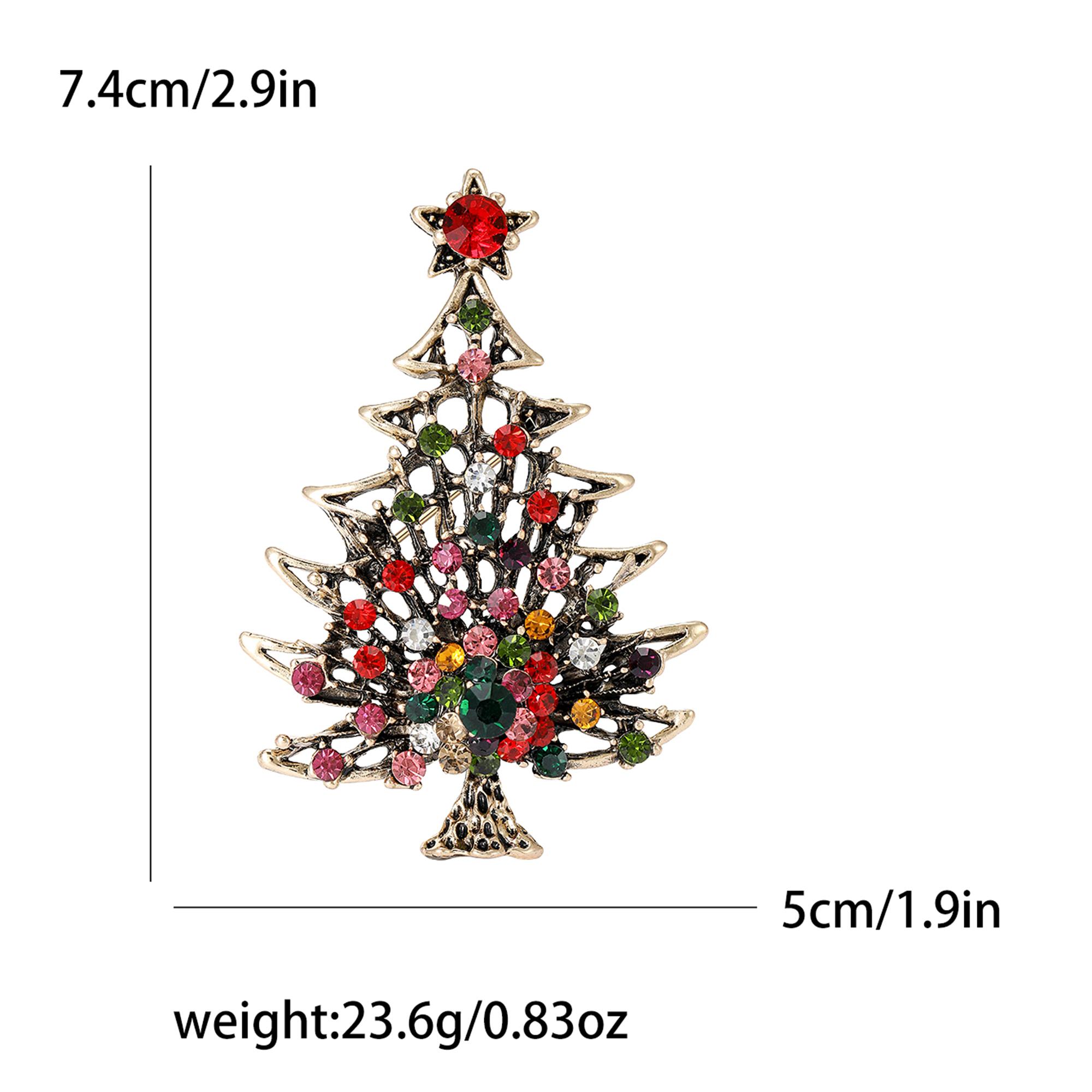 

Рождественский фестиваль Стразы Звезда Рождественская елка Броши Классические булавки для корсажа Банкет Вечеринка Рюкзак Подарки Ювелирные изделия Аксессуары MULTI