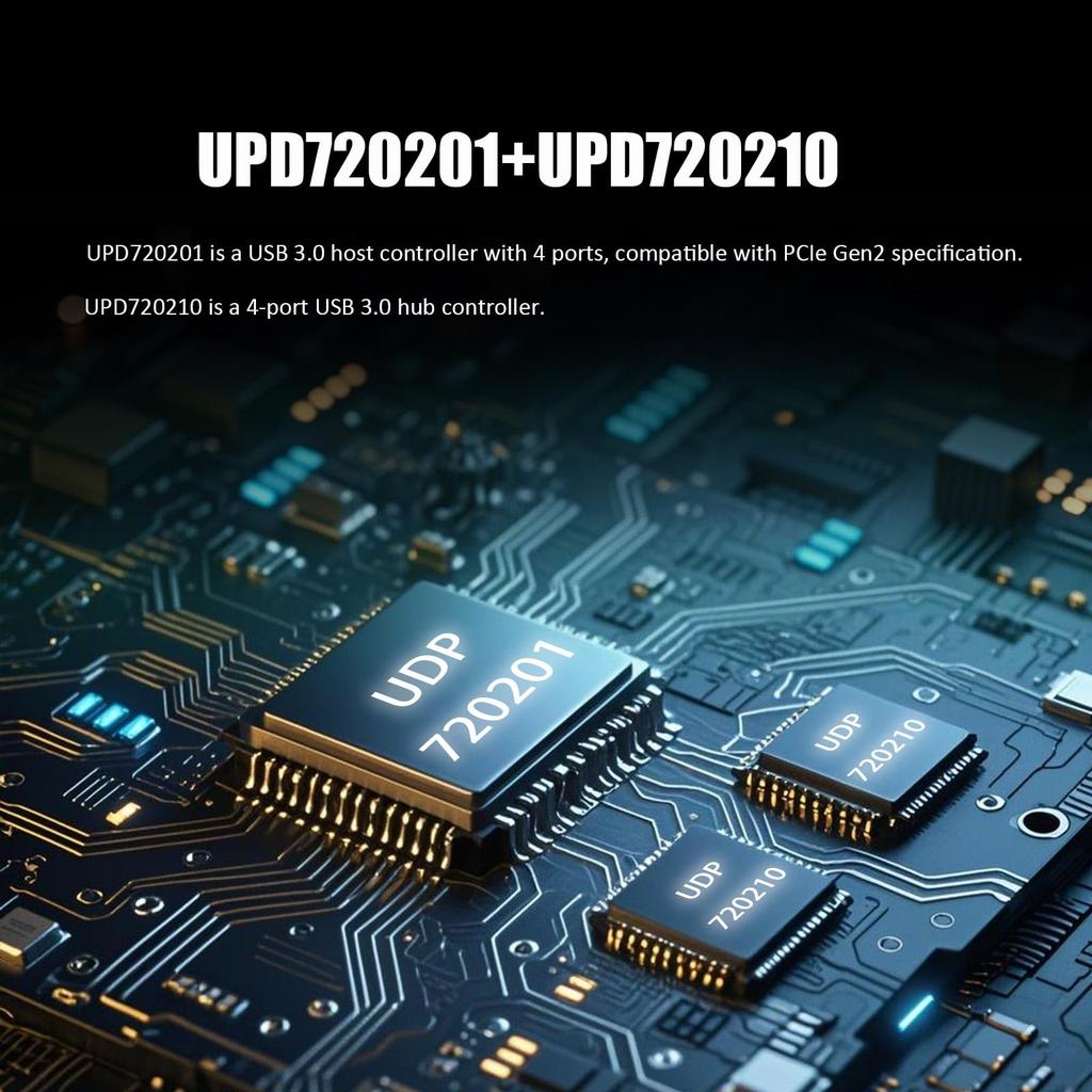 GLOTRENDS U6A2C 8 Port x 6 x USB 5Gbps PCIe Expansion Card for ARM Supports Windows and Linux Supports Mac (2 Type-C+ Type-A) 3.0 Intel, AMD,