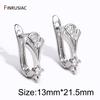 18K Gold Plated Brass Fastener Earrings Hooks Clasps,Earring fixtures,Shvenzy Earwire For DIY Handmade Earrings Making Findings