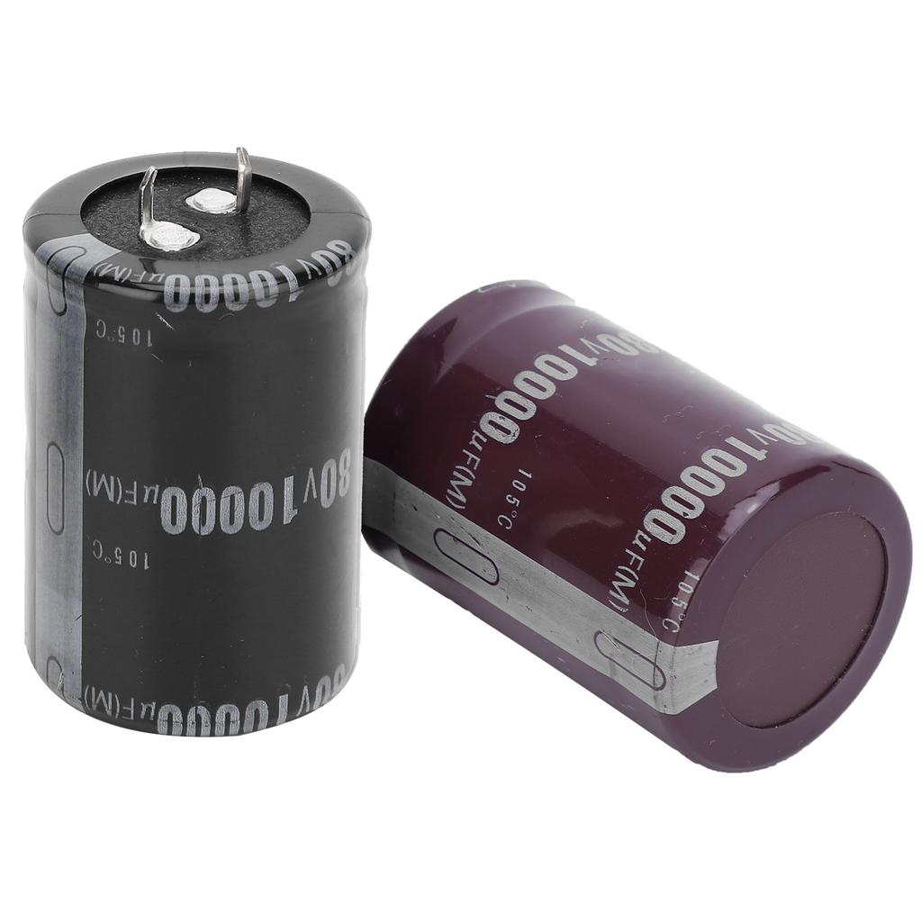 2Pcs Aluminium Electrolytic Capacitor 10000microfarad 60V 105 celsius  for Amplifier Sound Equipment LED Light