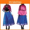 Enchanting Princess Anna Fancy Dress With Detachable Cape For Girls' Cosplay Adventures