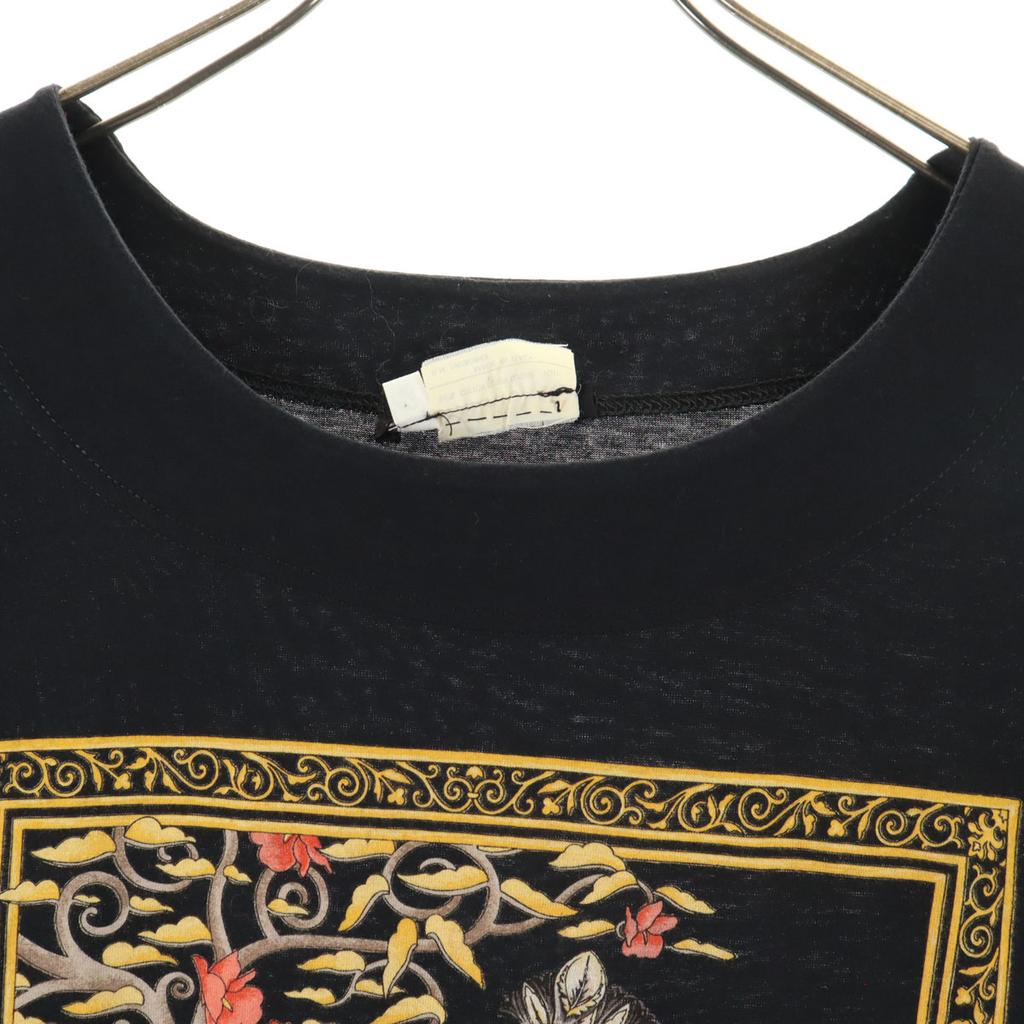 Salvatore Ferragamo 90s Made In Italy Old Zebra Print Short Sleeve T-shirt Women Used