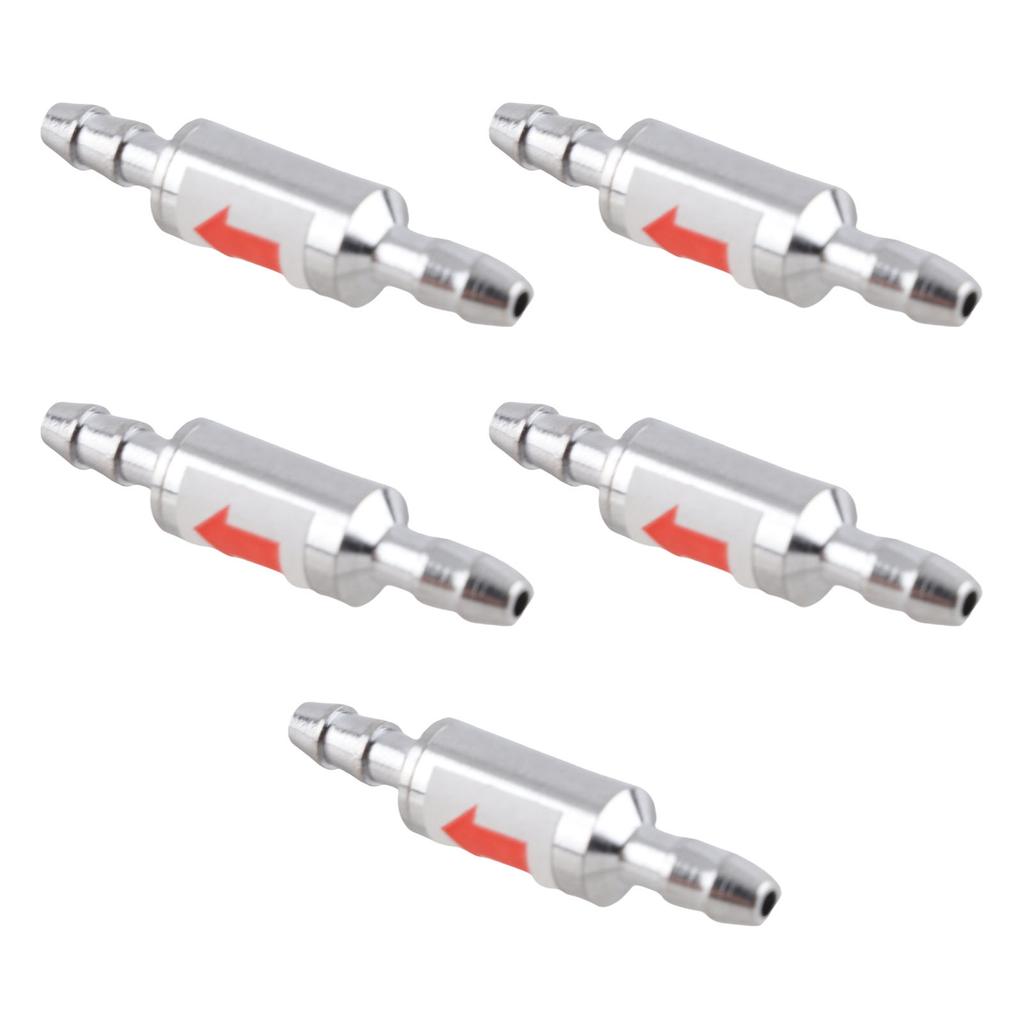 5Pcs 1 Way Check Valve Stainless Steel CO2 Check Valve for Fish Tank Aquarium Zone Generators