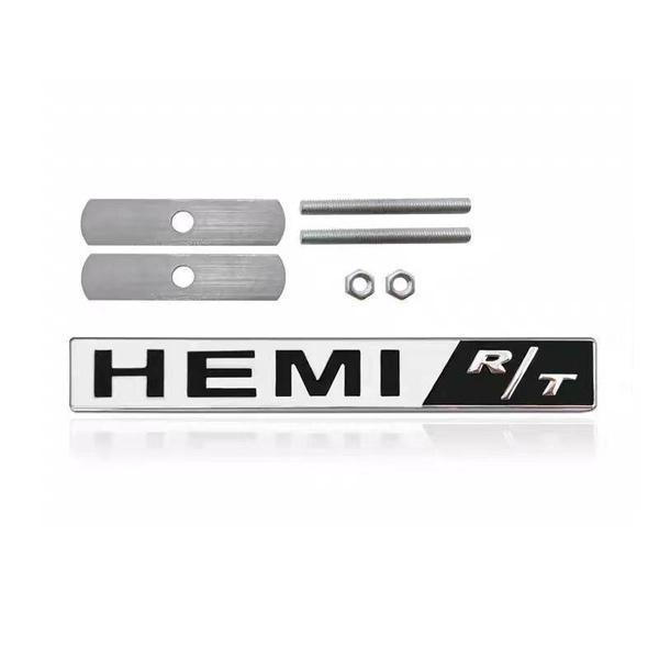 HEMI R/T letter badge logo is suitable for Dod-ge  with caliber JCUV standard modified parts logo sticker Grille universal decal