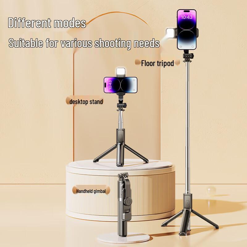 Lilang Extended Bluetooth Selfie Stick Tripod with Fill Light
