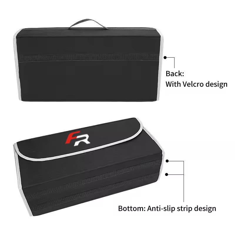 Caja Organizadora de Maletero de Coche Gran Capacidad Bolsa de Almacenamiento Plegable Para Seat Cupra Leon Mk3 Mk2 5f Ibiza 6j 6l Ateca Born FR Formentor