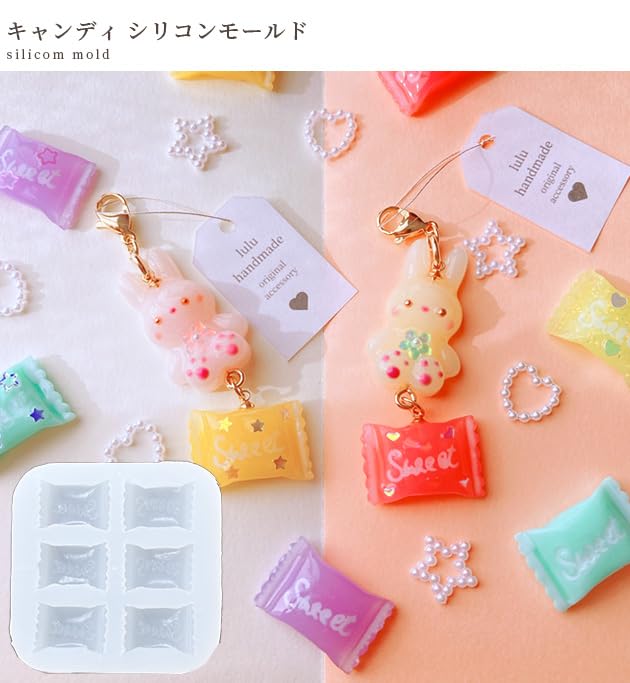 MYmama Silicone Mold for Candy and Sweets Keychains for Kids Bags,