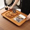 Japanese Style Faux Wood Rectangular Serving Tray