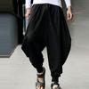 Чоловічі штани-шаровари Повсякденні з куліскою Широкі Бавовняні Вільного крою з низькою посадкою для хіпі Вуличний стиль Пляжні