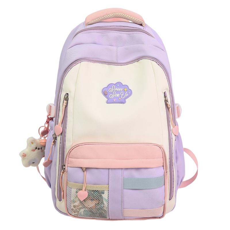 

Женский рюкзак Легкий школьный рюкзак для ученицы старшей школы фиолетовый