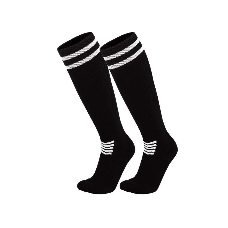 2026 Echte Kampf-Langrohr-Fußballsocken Professionell für Erwachsene, Kinder, ältere Kinder Frottee-Boden Beinschoner Atmungsaktive Sportsocken