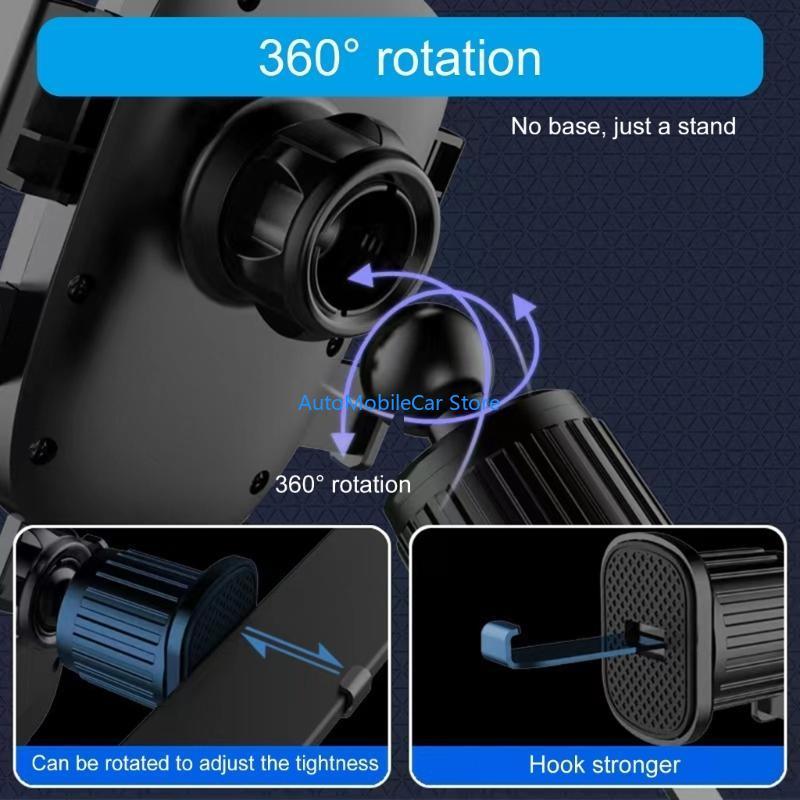 

G8TE Car Air Vent Clip Mount 17mm Round Head Base for Car Phone Holder Air Outlet