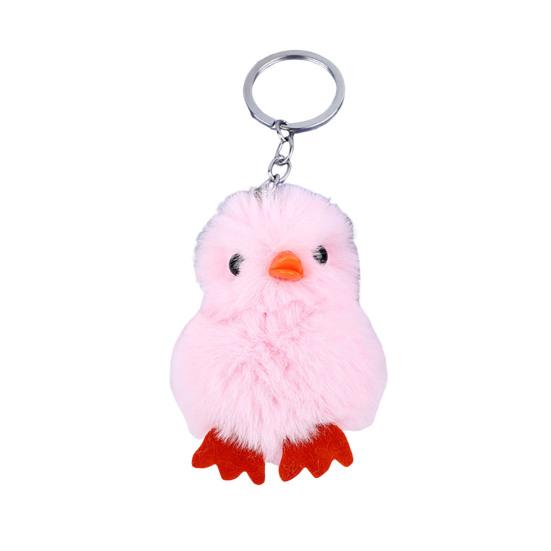 Chick Keychain Compact Size Plush Animal Keychain Bag Chain Charm Key Chain Backpack Keys Pendant Accessories