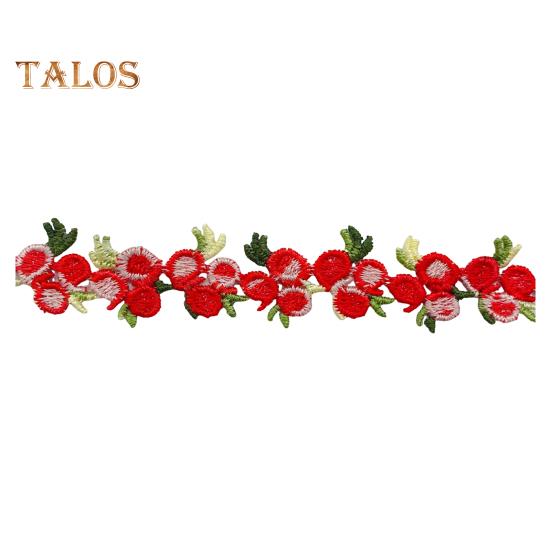 15 Yards Flower Lace Trim Ribbon Polyester Embroidered Lace Applique Strip Flower Lace Ribbon Sewing Fabric for DIY Crafts Wedding Decorations