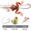 4PCS Frog Soft Baits Shad Soft Lure Jigging Spoon Lure Fishing Lure Bait Prop Topwater Catfish Silicone Artificial Wobblers