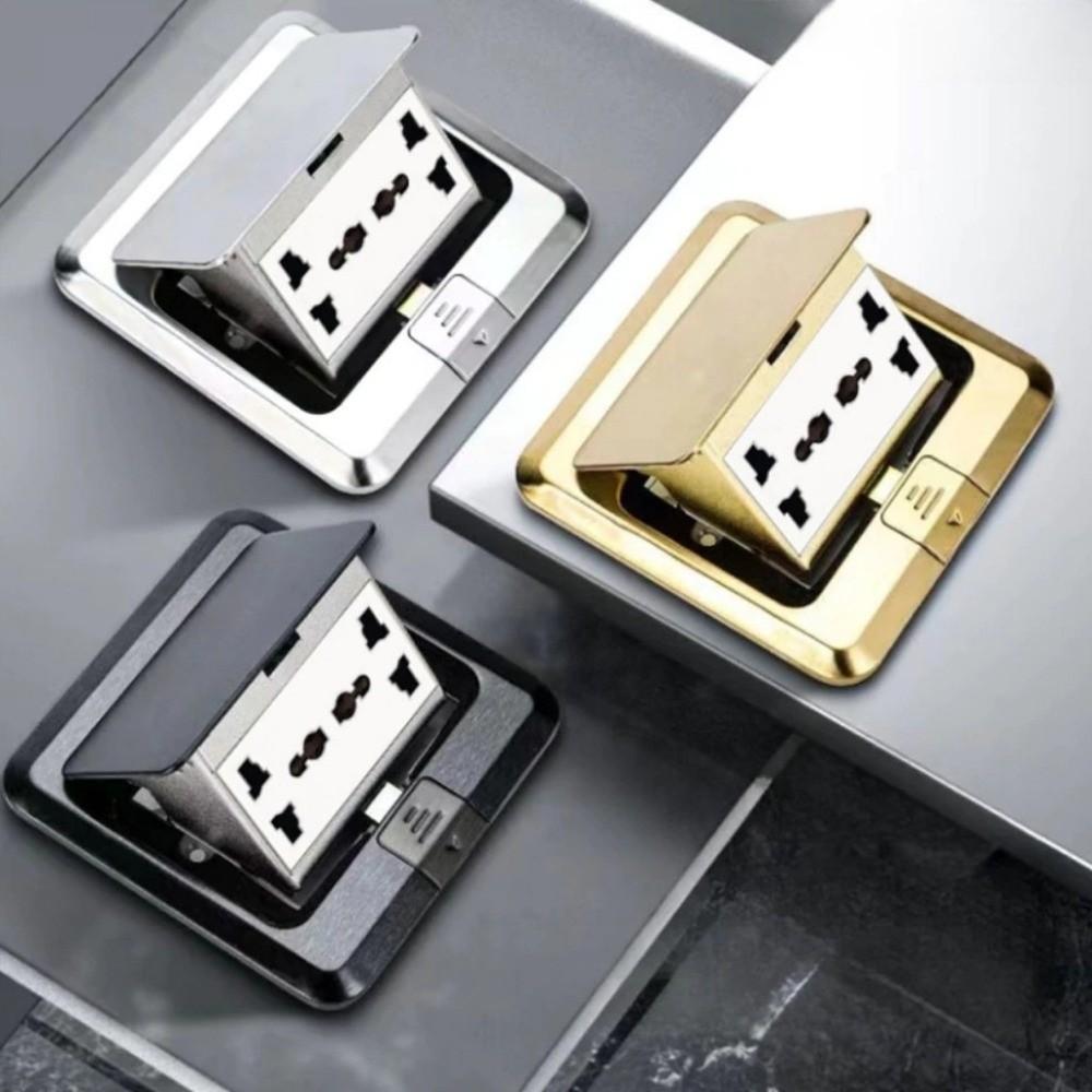 Einbaubodensteckdose Verdickte Verdeckte Steckdose Kreative Pop-Up-Steckdose Konferenzraum