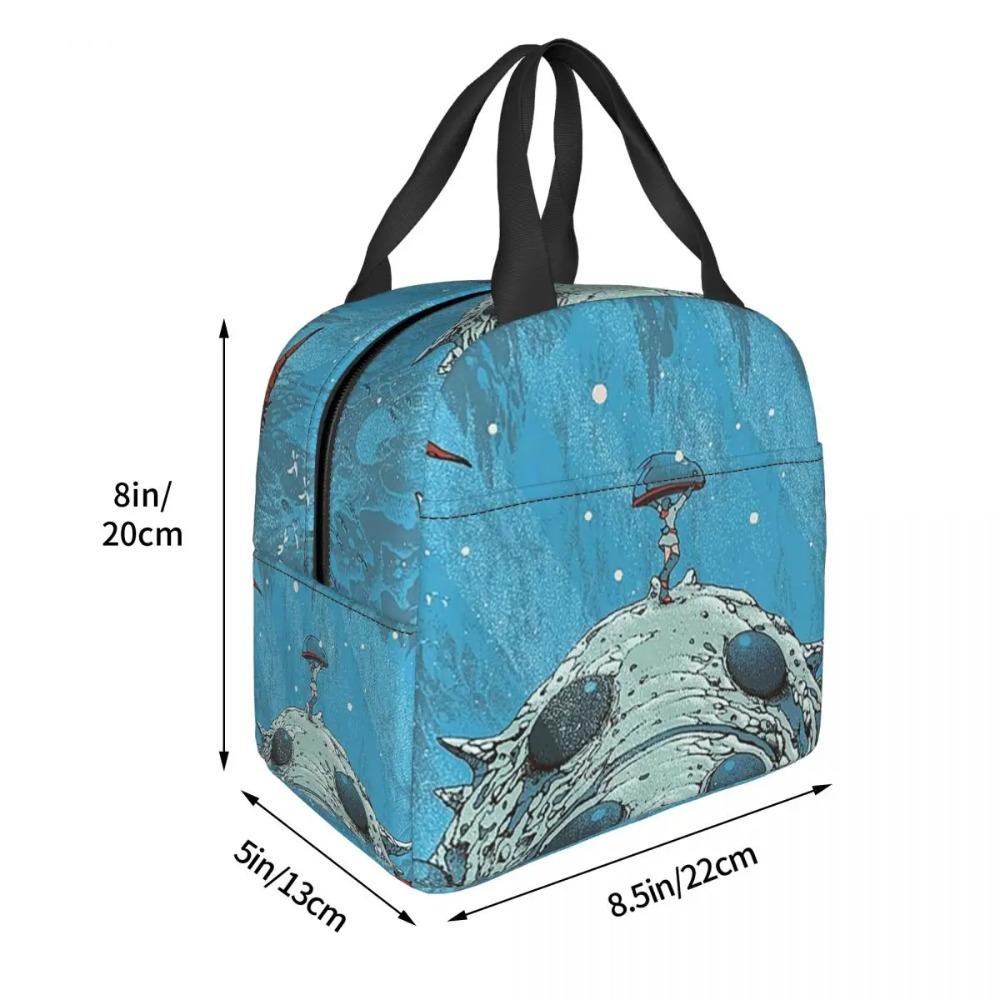 Nausicaa Of The Valley Of The Wind Anime Insulated Lunch Bag Cooler Thermal Food Box Tote Leakproof Lunch Boxes Container