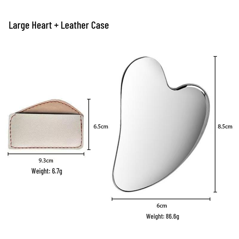 

Большая Гуа Ша доска в форме сердца из нержавеющей стали для укрепляющего и подтягивающего массажа лица