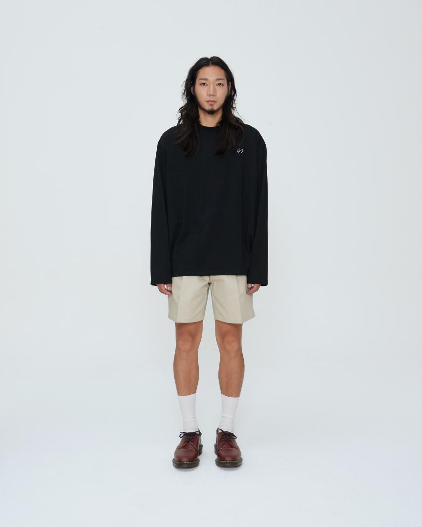 Kuntachi Embroidered Basic Logo Longsleeve[Black] L