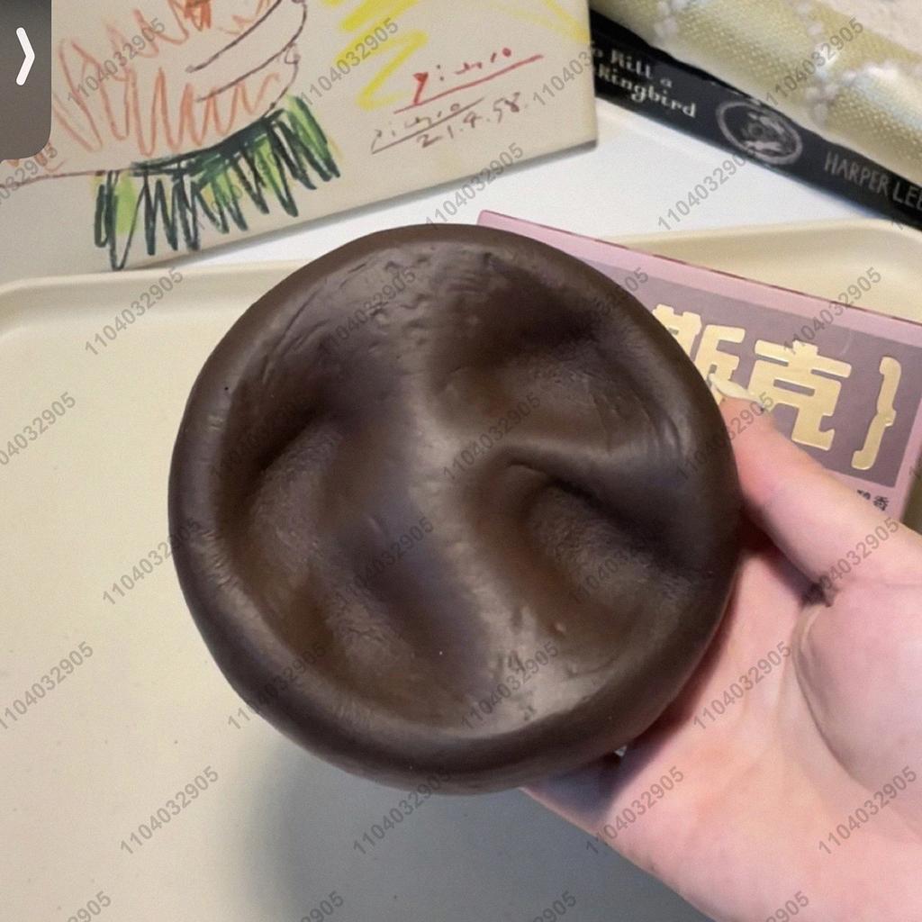Mousse Kuchen Squishy Spielzeug Langsam Aufgehend Brauner Zucker Mousse Quadratischer Kuchen Langsames Zurückfedern Quetschspielzeug Anti-Stress-Entlastung Handentspannung Geschenk