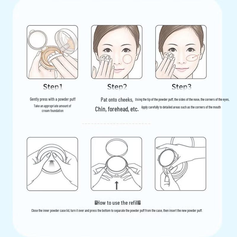 LANYAN Ginseng Concealing Cushion Foundation & Essential Oil Set