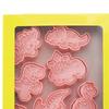 8PCS 3D Embossed Details Dinosaur Cookie Cutter PP Cookie Cutter Set Baking Kit  Kids DIY Desserts