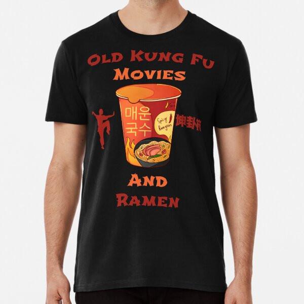 Old Kung Fu Movies And Ramen T-Shirt S-5XL Best T-Shirt