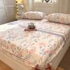 100% Cotton Fitted Sheet Protector Mattress Anti-Slip Bed Cover Modern Minimalist Style 90x190cm To 200x220cm