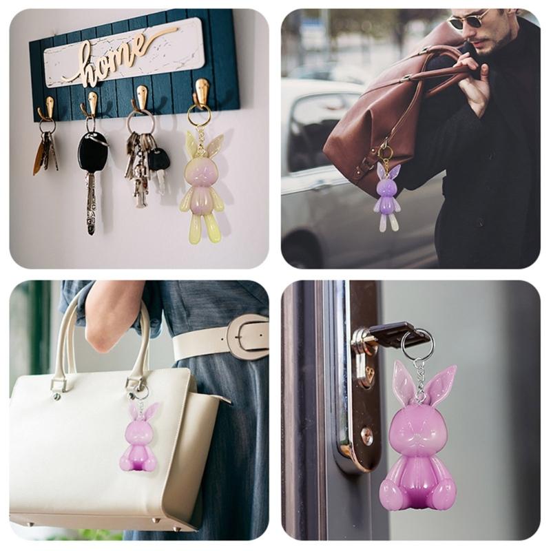 Animal Silicone Molds DIY Resin Casting Molds 3D Cute Rabbit Necklace Pendant Molds for DIY Crafts Jewelry Charm Molds