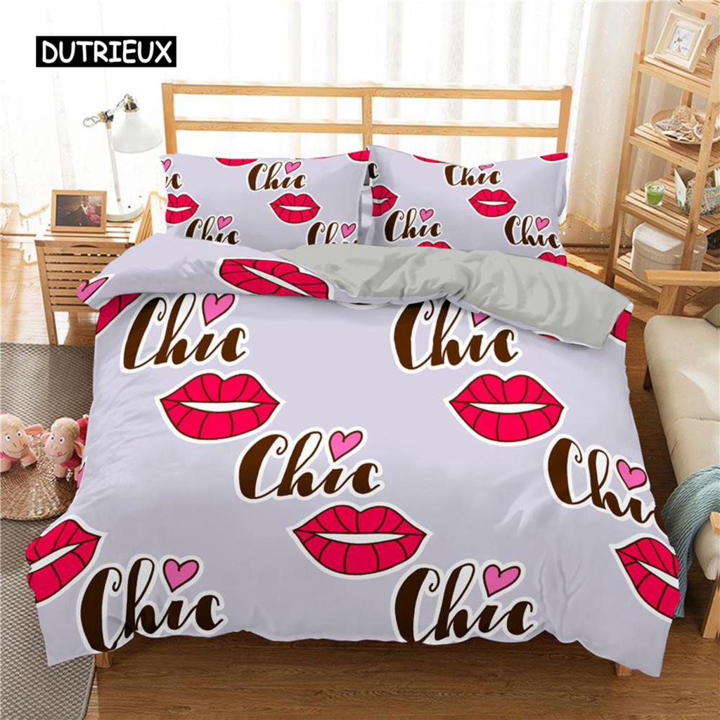 Love Heart Duvet Cover Set King Size Black Red Heart Spot Twin Quilt Cover Arrow of Love Polyester Bedding Set for Teens Couples