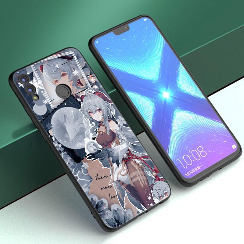 

Чехол Genshin Impact с аниме для Huawei Honor 10X Lite 7A 7S 8A 8S 8C 8X 9A 9C 10i 20i 30i 20S 20E 9X Pro 10 8 Lite, черный чехол Honor 30i