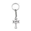 Celtic Knot Charm Hexagram Keychain Irish Amulet Key Ring 28mm Ring