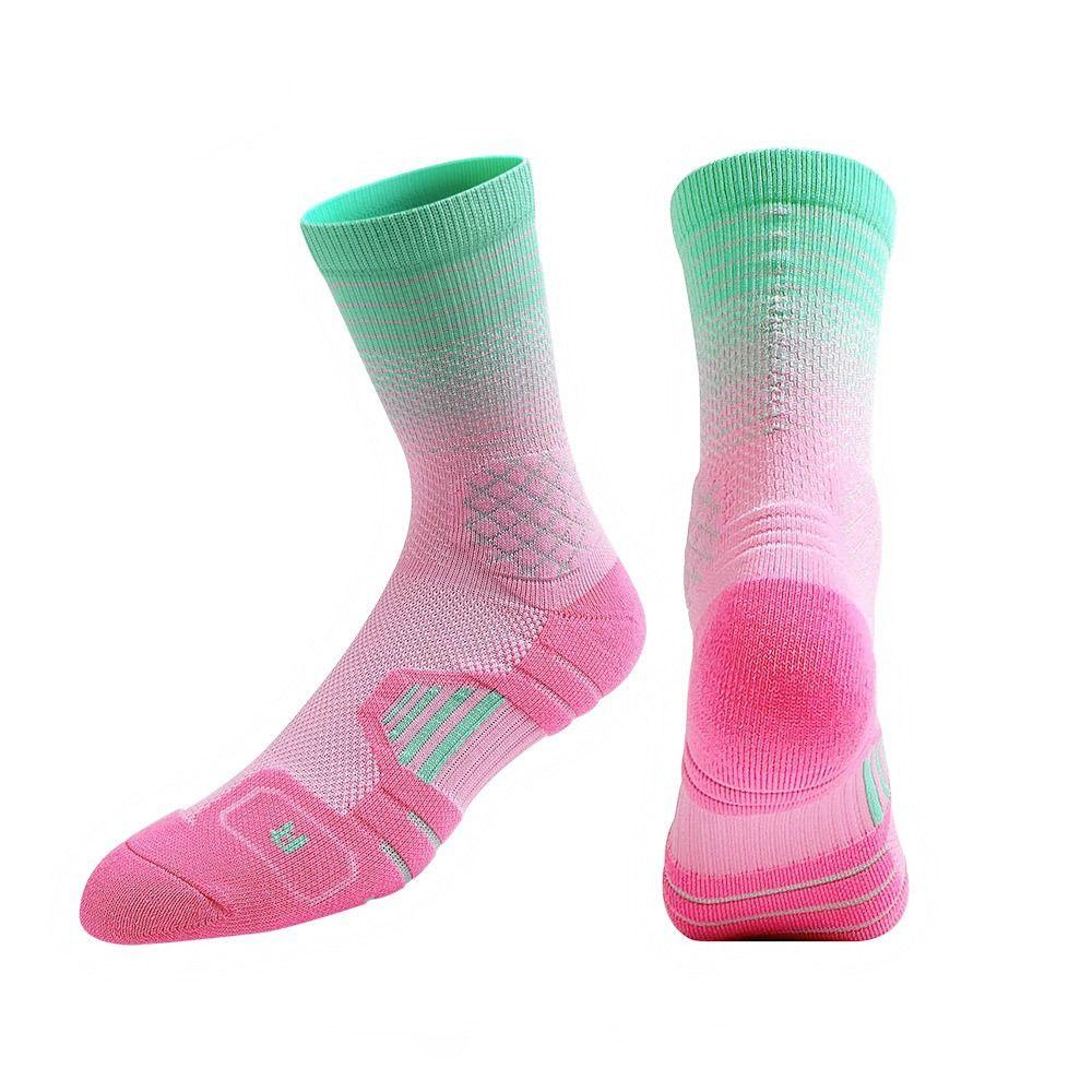 Breathable Sport Socks Anti-slip Middle Stockings Basketball Football Socks Cycling Climbing