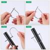 Pelopy 30 Pcs Arch Trailer Coupler Pin 3/16" x 1.97" Safety Shaft Locking Pin Heavy Duty Hitch P Carbon Steel Trailer Gate Pin for Wagons Towing Farm
