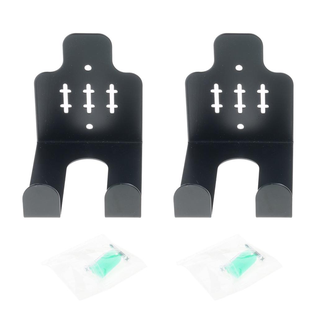 Pack of 2 Heavy Duty Vertical Barbell Wall Mounts Space Saving Steel Rack Simple Installation for Gym Equipment Storage