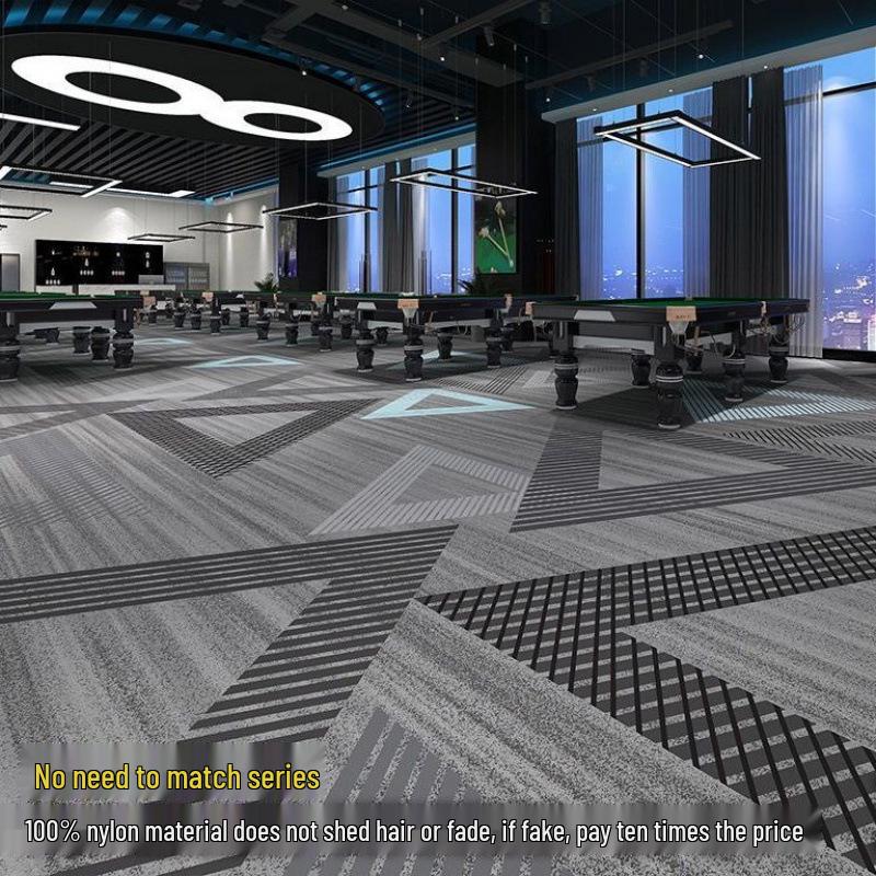 Billiard & Table Tennis Room Carpet - Full Coverage, Wear-Resistant, Flame Retardant, Soundproof