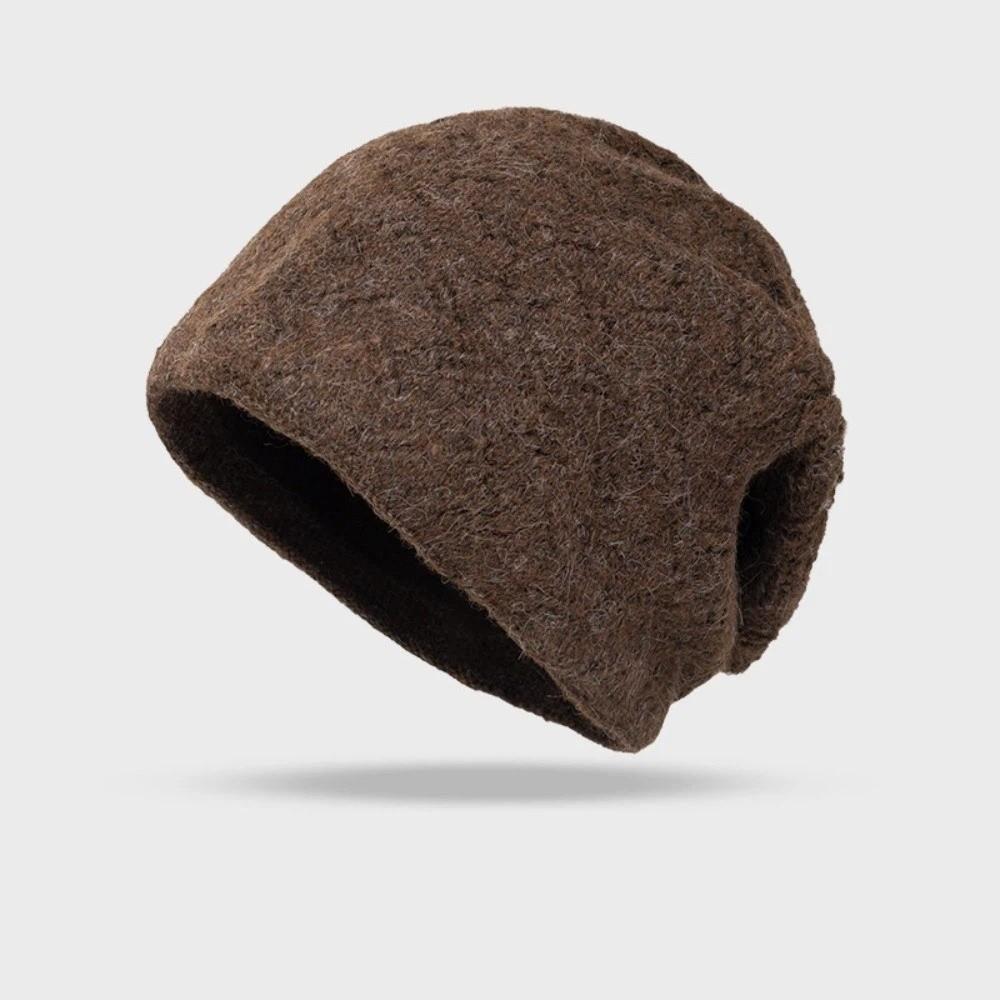 Keep Warm Beanie Hat Ear Protection Pullover Caps Casual Knitted Hat Winter