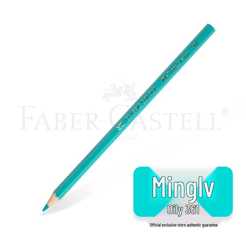 Faber-Castell Art Oil-Based Colored Pencils Set - Red, White, Black, and 60 Single and Complementary Colors.