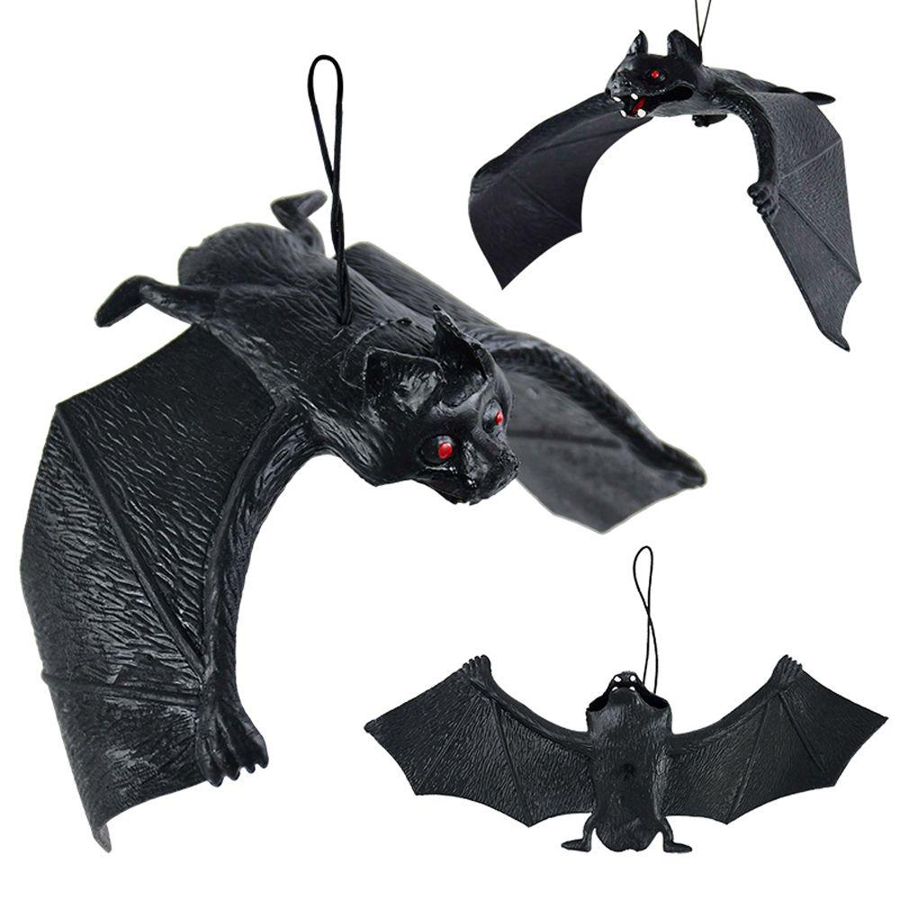 Halloween Hanging Decoration Lifelike Fake Bat Haunted House Horror Props Haunted House Decoration