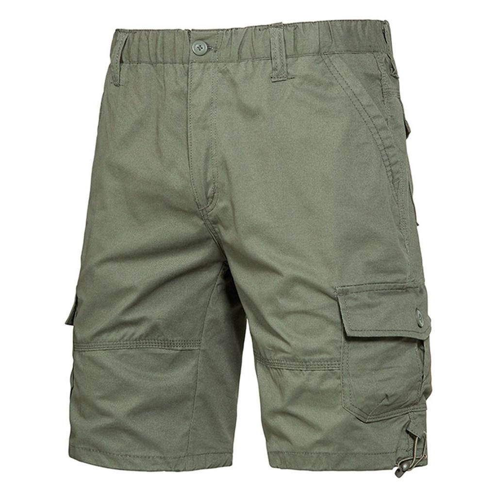 Pantaloncini cargo multitasche estivi da uomo Pantaloncini cargo larghi tinta unita alla moda casual da uomo