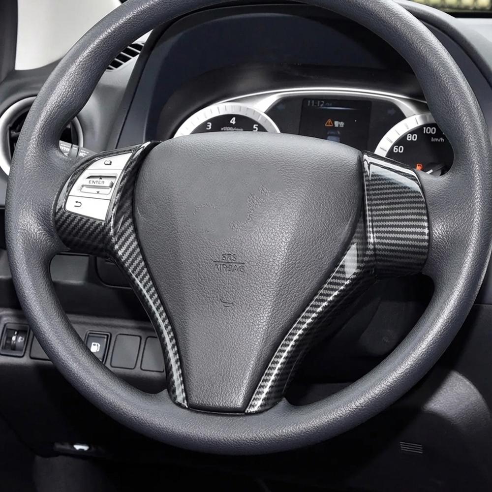 For Nissan Navara NP300 2015-2025 Qashqai J11 X-Trail T32 Teana Altima 2013-2018 Steering Wheel Panel Cover Trim Sticker
