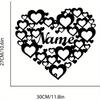 Exquisite Custom Metal Heart Wall Decor - Valentine's Day Heart Art Sign, Premium Metal Ornament