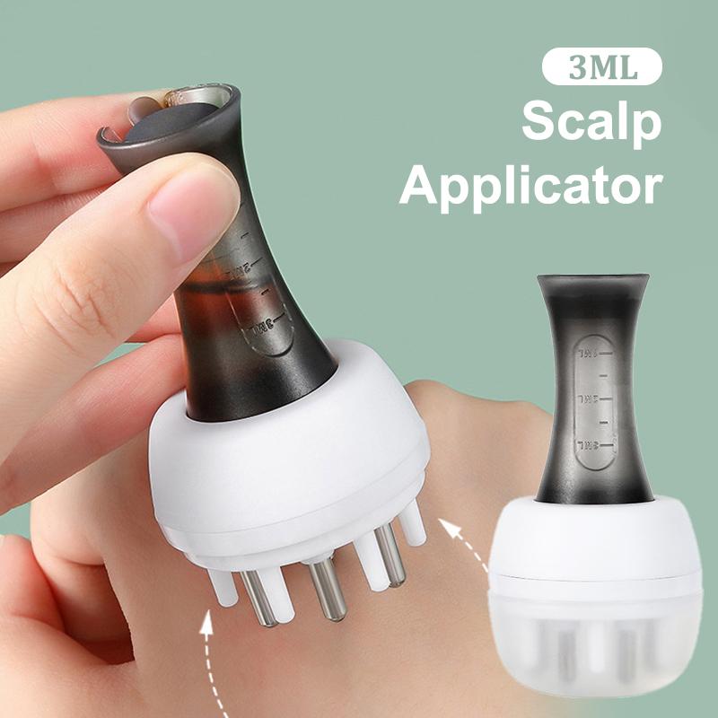 Scalp Applicator Liquid Comb Portable Mini Massage Comb Essential Oil Liquid Guiding Massager Anti Hair Loss Scalp Care Tools